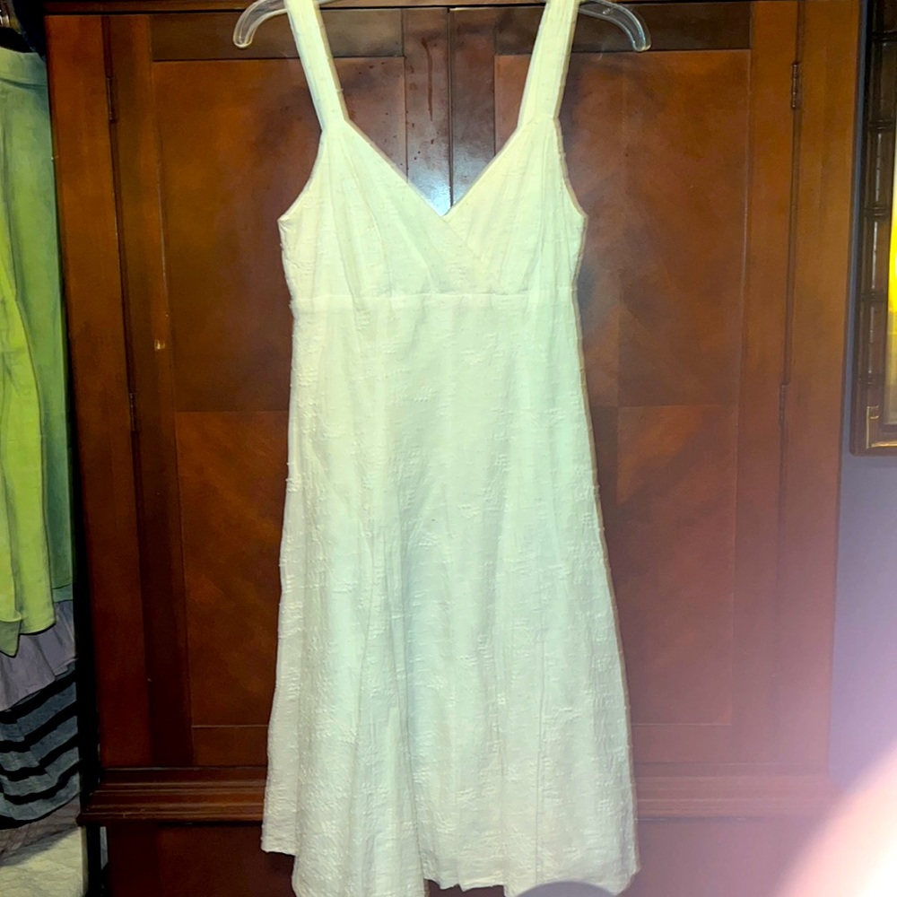 American living white eyelet sundress size 6